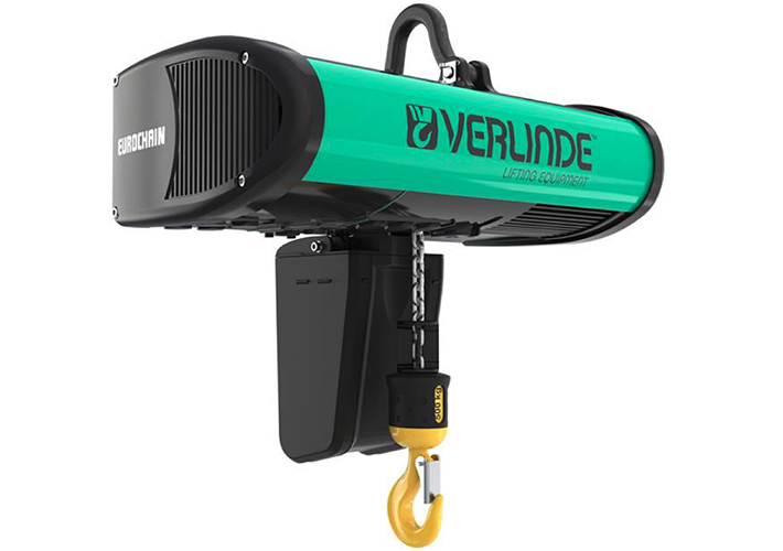 Foto EUROCHAIN VX VARIO de Verlinde, el polipasto eléctrico de cadena con variación de velocidad.